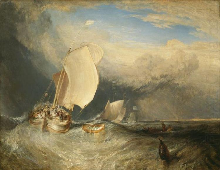 Joseph Mallord William Turner Fishing Boats with Hucksters Bargaining for Fish china oil painting image